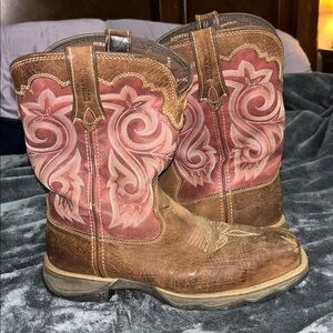 Durango Black and Brown Lady Rebel Steel Toe Boots